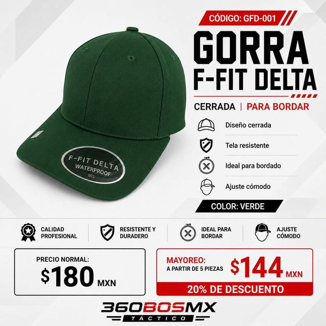 Gorra Cerrada F Fit Delta