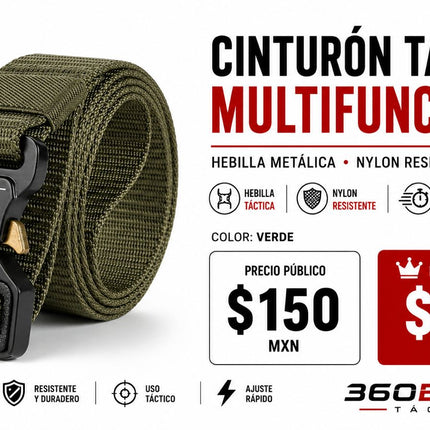 Cinturon Tactico Multifuncional