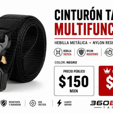 Cinturon Tactico Multifuncional