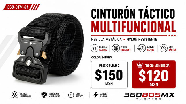 Cinturon Tactico Multifuncional