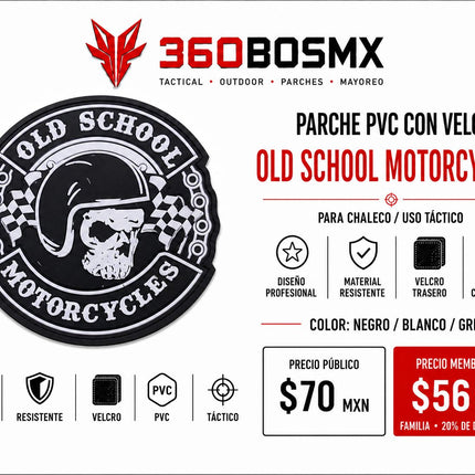 Parche PVC c/ Velcro Old School