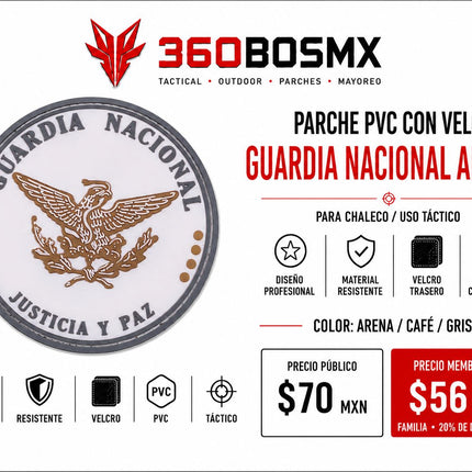 Parche PVC c/ Velcro Guardia Nacional
