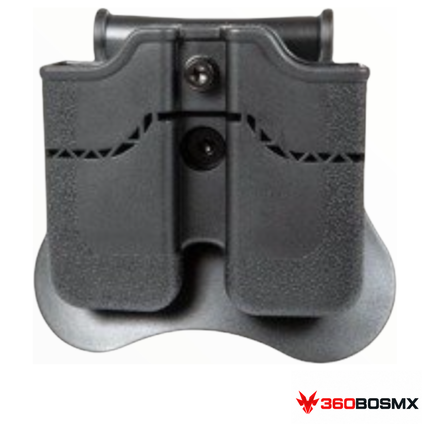Porta cargador doble 9 mm PJ006 — Negro