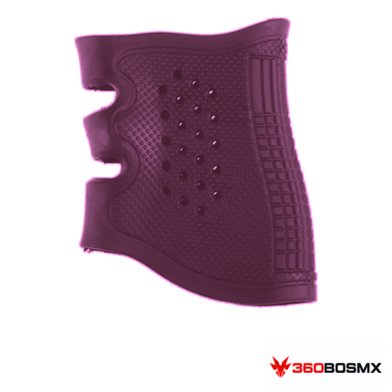 Grip táctico ergonómico PJ210 color rosa, vista frontal 360BOSMX