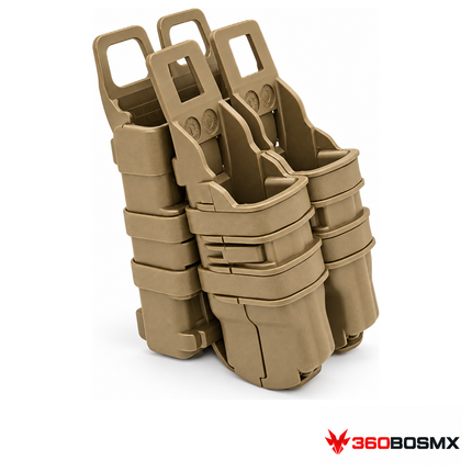 Kit porta cargadores 2 en 1 MOLLE PJ278 — Caqui