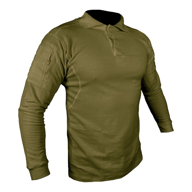 Playera Polo Táctica Manga Larga Coyote	304	3BM-0335