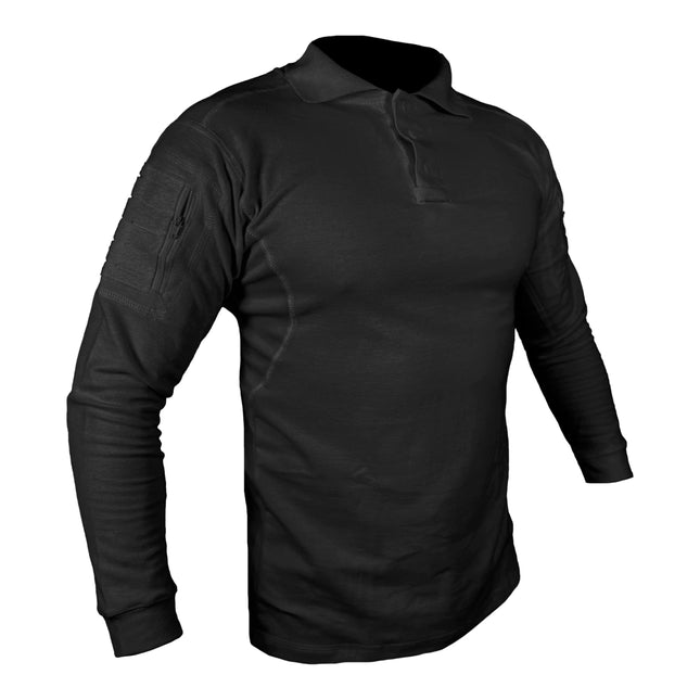 Playera Polo Táctica Manga Larga Negro	304	3BM-0334