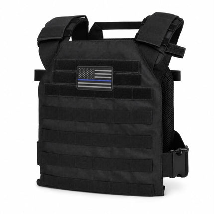 Chaleco Táctico ligero porta placas con sistema molle Negro 844 JD