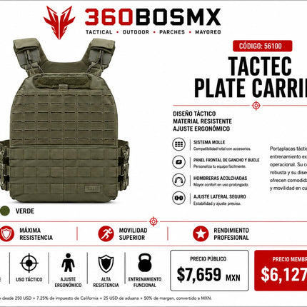 Chaleco Tactec plate carrier