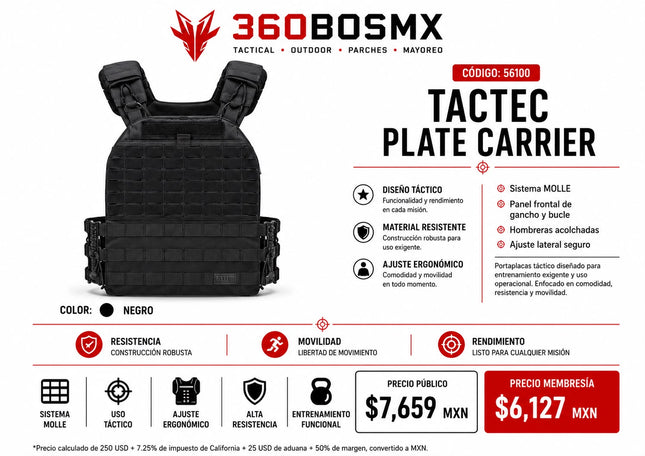 Chaleco Tactec plate carrier