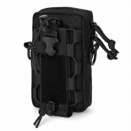 Funda Táctica MOLLE Porta Celular y Gadgets para Cinturón o Mochila Negra 190 JD