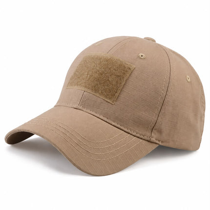 Gorra kaki Táctica Ajustable con Velcro para Parches 120 JD