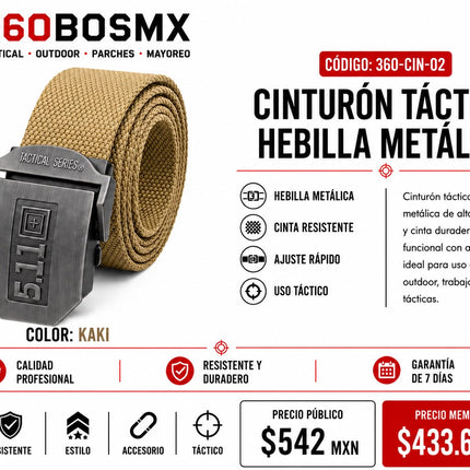 511 cinturón hebilla de metal