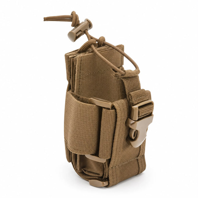 Funda Táctica MOLLE Porta Radio Walkie-Talkie Ajustable kaki 138 JD