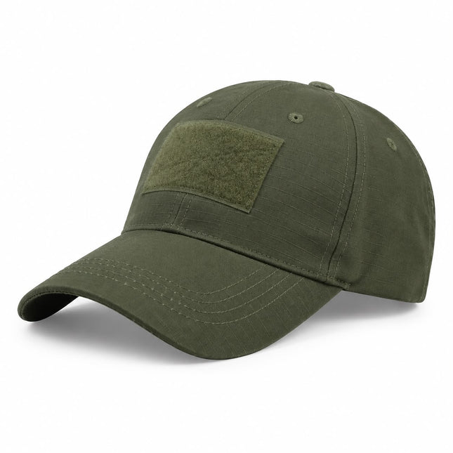 Gorra verde Táctica Ajustable con Velcro para Parches 120 JD