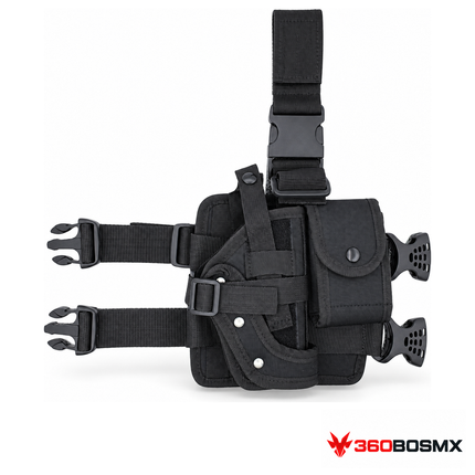 Piernera 2 en 1 para pistola y cargadores SN037 — Negro