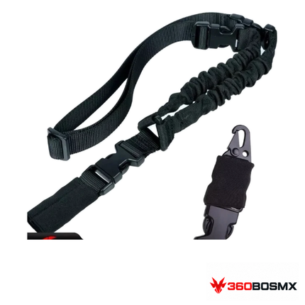 Portafusil táctico X240 — 1 punto bungee, negro