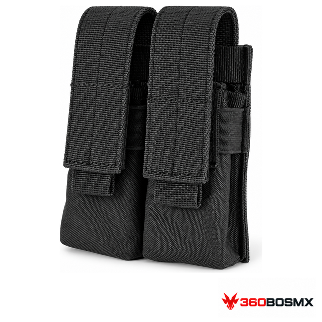 Porta cargador doble MOLLE YB1404 — Negro